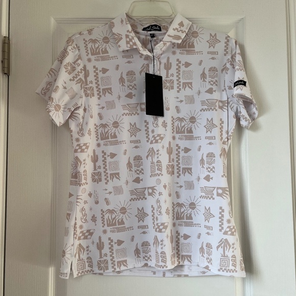 New Women’s Bad Birde Core Polo Dry Heat Stucco size M - Picture 1 of 5